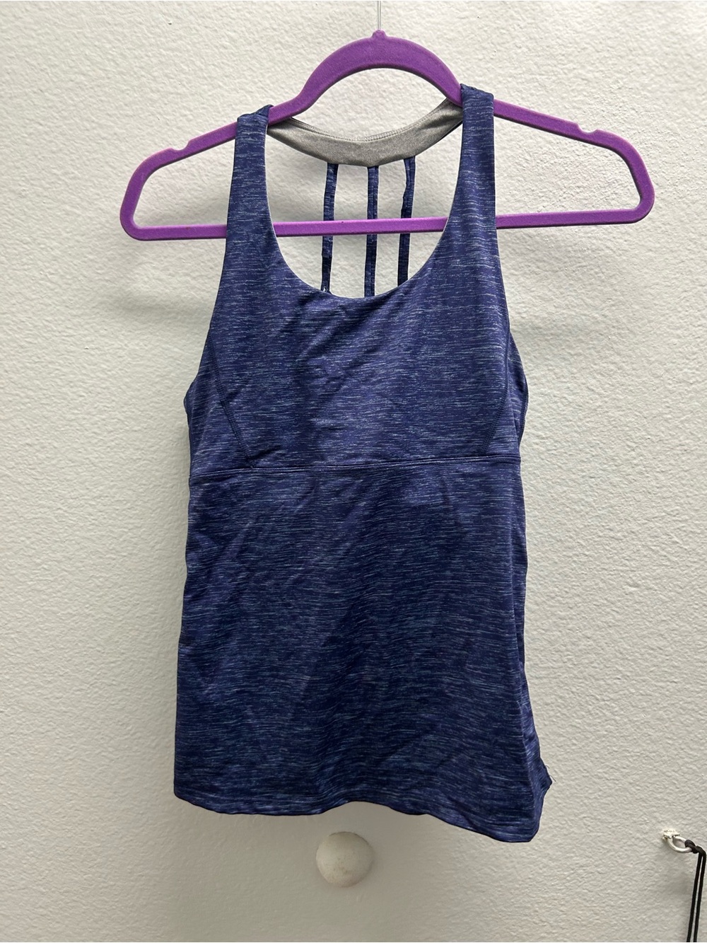 Amazon Women's Navy Blue Strappy Back Tank Top